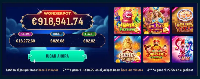 Spinanga Casino Juegos tour